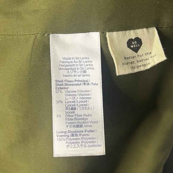 Madewell | Drapeweave Caldwell Double-Breasted Blazer | Kale Green | Women’s Med - Picture 10 of 11